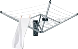 Brabantia WallFix Wanddroogrek - met Beschermhoes - 24 m - Metallic Grey — thumbnail 4