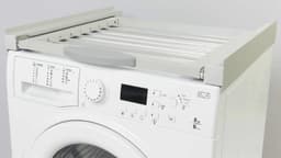 Roller - Aansluitframe wasmachine droger met waslijnrol - 60x60 cm - grijs — thumbnail 4