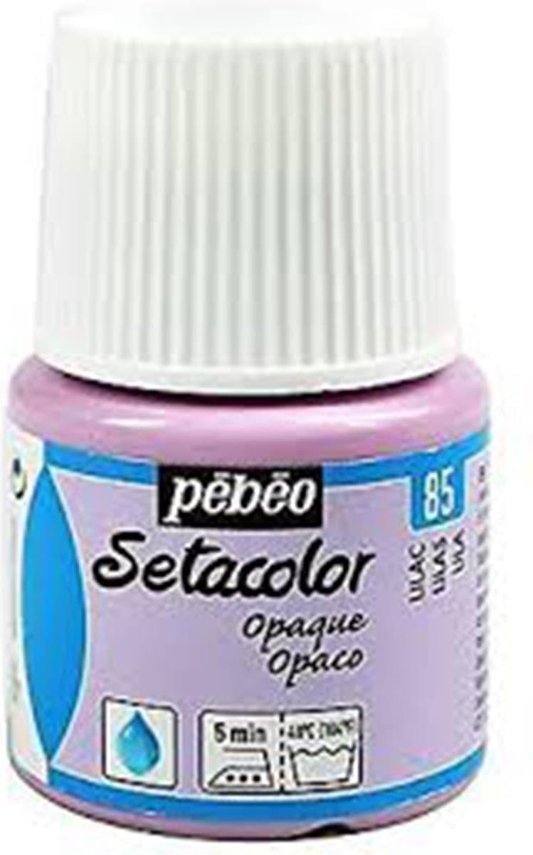 Pébéo Setacolor Lila Textielverf - 45ml textielverf voor donkere en lichte stoffen — afbeelding 1