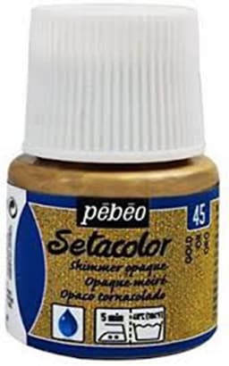 Pébéo Setacolor Gouden Textielverf - 45ml textielverf voor donkere en lichte stoffen — thumbnail 1