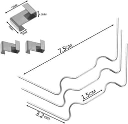 WiseGoods Premium Glas Kasclip Bescherming - 100 Stuks Roestvrijstalen Bevestigingsclip - Tuinieren - Kas Clips - 100 RVS Klemmen — thumbnail 4