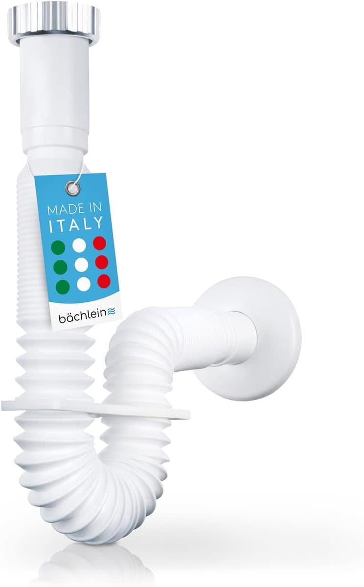 Flexibele afvoerslang voor wastafel - 32 mm - uitschuifbaar van 320-800 mm — afbeelding 1