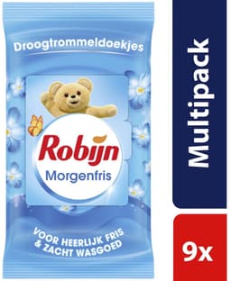 Robijn Intense Morgenfris Droogtrommeldoekjes - 9 x 20 stuks - Voordeelverpakking — thumbnail 3