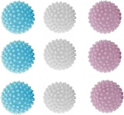 Wasballen Set van 9 - Herbruikbare Drogerballen voor Pluizige Was en Kleding — thumbnail 2