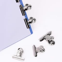 10 stuks Vershoudclips - voor afsluiten voedselzakken - 50MM Zilveren Metalen Clip Mappen - Kantoor Clips - Ronde Clips van Roestvrij Staal - Mappen - Vaste Paperclips - Voor Etiketten, Afbeeldingen, Documenten en Foto's — thumbnail 4