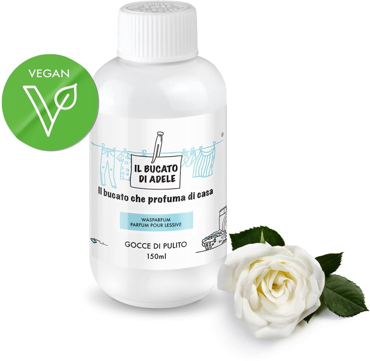 Il Bucato di Adele Wasparfum - Italiaanse Was Parfum - Schone Druppels 150ml — afbeelding 1