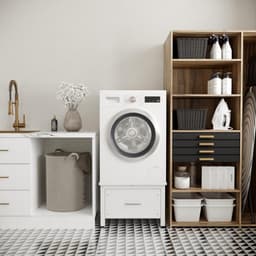 Wasmachine verhoger met lade - Wasmachine verhoger - Wasmachine sokkel - Wasmachine verhoger met lade - Wasmachine opbouwmeubel — thumbnail 4