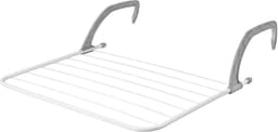 KADAX Balkonwasdroger, wasrek voor balkon, balkonleuning, radiator, badkamer, hangende wasdroger, kleine hangdroger, inklapbaar — thumbnail 1