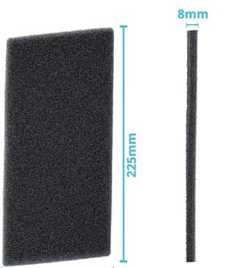 Bramokava 1x Filter geschikt voor Droger Whirlpool Bauknecht Ignis - 481010354757 - 220 x 110 mm - Spons Foam Schuimfilter — thumbnail 3
