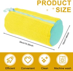 Ibenzoa® Schoenenwaszak van Polyesternylon met Ritssluiting - Perfect voor Sportschoenen en Tennisschoenen — thumbnail 2