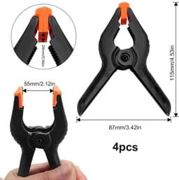 Ibenzoa® Universele Set van 4 Sterke Nylon Veerklemmen voor Creatieve Projecten en Fotografie — thumbnail 5