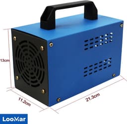 LooMar Ozon Generator - Ozongenerator Luchtreiniger - Luchtreiniger - Desinfectie - Sterilisatie - Sterilisator Elektrisch - 48g - Blauw — thumbnail 4