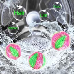 Wasballen 6 Stuks - Vuilvanger - Haren vanger - Wasmachinefilter berschermers - Wasbol - Wasballen - Wasbollen — thumbnail 5