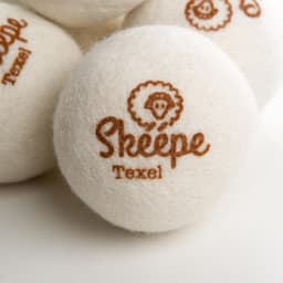 Texel Wollen Drogerballen XL 6 stuks in opbergzak met rits – Wasdrogerballen - Wasbollen - Droogballen - Duurzaam was drogen - Texelse wol en Merinowol — thumbnail 2