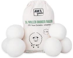 Jean’s goods XL Drogerballen van Wol – Duurzame Wasdrogerballen – Herbruikbaar – 6 Stuks – Beige — afbeelding 1