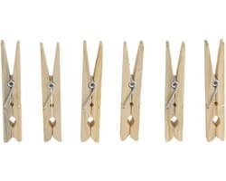 Betra Wasknijpers - 144x st - 7,2 cm - hout - wasspelden - huishoudelijke producten - knijpers