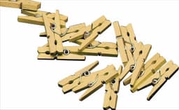*** 20x mini knijpertjes goud - 2 cm - perfect voor kleine en mini knijpers - ideaal voor het ophangen van kaarten! van Heble® *** — thumbnail 1