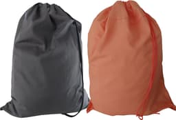 Bluvardi katoenen waszakken set van 2 stuks - XXL -antracit-oranje — thumbnail 1