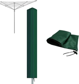 Draaibare hoes Geschikt voor wasrek, 180*16*16 cm, gemaakt van hoogwaardig waterdicht 600D-materiaal, UV-bestendig en milieuvriendelijk. — thumbnail 1