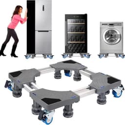 Thuys - Wasmachine verhoger - kast - wasmachine onderstel verstelbaar - Max 400 KG - 4 Wielen — thumbnail 1