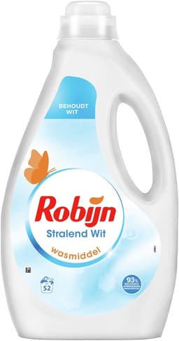 Robijn - Wasmiddel - Vloeibaar - Stralend Wit - 52wb/2,6L x 3 — thumbnail 1