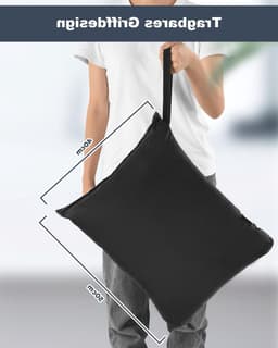 Waterdichte Waszak voor Vuile Kleding - Herbruikbare Organizer voor Zwemkleding, Gymhanddoek en Reisaccessoires - 2 Stuks (16 x 20") — thumbnail 5