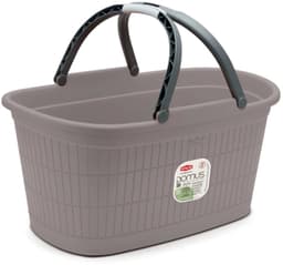 Heupwasmand met handgrepen 'Domus' - 35 liter - Greige — thumbnail 1