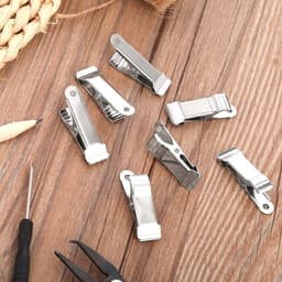 12 stuks metalen mini clips - kleine krokodillen clips - stevige veerclips - geschikt voor keuken - kantoor - school - draden - kleding - handdoeken - papier - DIY projecten — thumbnail 3