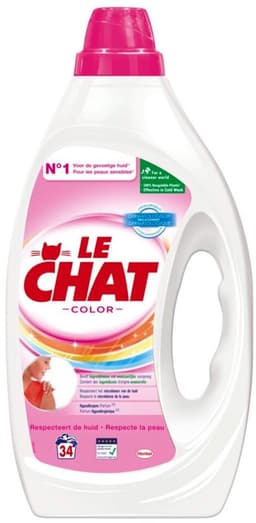 Le Chat Vloeibaar Wasmiddel Sensitive Color 33 wasbeurten - 1,485 liter — thumbnail 2