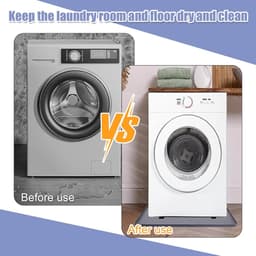 Wasmachine Afvoerbak - Lekbak Onderbouw - Vloer Beschermen - Anti Lekkage Ontwerp - 71 x 60 cm - Grijs — thumbnail 4