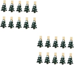 Creatieve Foto Clips - Houten Klemmen - Decoratie Bevestigen - Sterke Fixatie - 60 Stuks - Natuurlijk Hout — thumbnail 1