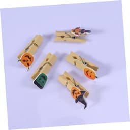 Houten Wasknijpers - Mini Clips - Foto's Ophangen - Natuurlijk Hout - 20 Stuks - Gekleurd — thumbnail 3