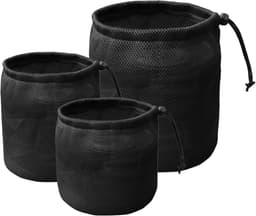 Wasknijperzakhouder Net - Opbergtas Organizer - Buitenactiviteiten Opslag - Elastische Sluiting - 35 cm - Zwart — thumbnail 5