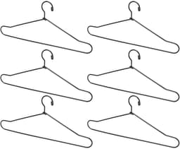 Allecto - Mini-poppenkleerhanger - Ruimtebesparend - Licht en draagbaar - Metalen kleerhanger - Geschikt voor kinderkamer - 150 mm — thumbnail 4
