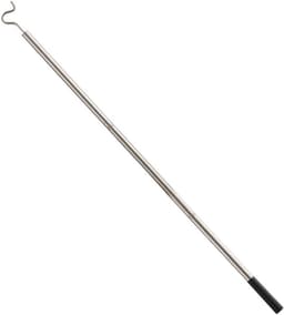 Droogpaal Kleding - Wasstok - Was Ophangen - Gebogen Vorkontwerp - 134cm - Zilver — thumbnail 1