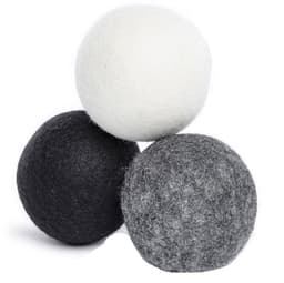 Dailygoods - Dailygoody - Drogerballen - Vilten ballen - Herbruikbaar - Wit - Natuurlijke woldrogerballen - Geschikt voor was en droger - 8 cm — thumbnail 4
