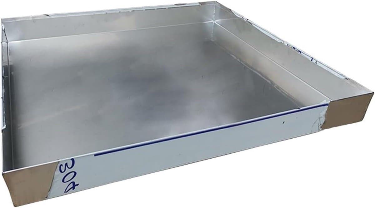 Lekbak RVS - Opvangbak - Apparatuur Beschermen - Naadloos Gelast - 30x50cm - Zilverkleurig — afbeelding 1