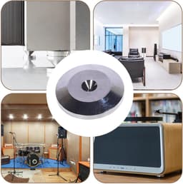 Subwoofer Isolatievoeten - Audio Isolatiepads - Geluidskwaliteit Verbeteren - Minimaliseert Trillingen - 0.5 x 2.5 x 0.5 cm - Grijs-Zilver — thumbnail 4
