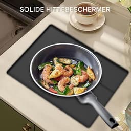 Droger Beschermmat - Wasmachine Afdekplaat - Apparaten Beschermen - Met Pluizenfilter Opening - 66x46 cm - Grijs — thumbnail 5