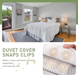 Dekbedovertrekclips - Stevig en onzichtbaar - 10 paar - Naaldvrij - Dekbedovertrekclips - Clips - Dekens - Lakens - Antislip dekbedhouders - Lakenhouders - oorkomt dat dekbed/laken/bankhoes verschuift — thumbnail 4