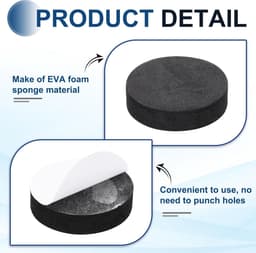 Luidspreker Isolatiepads - Schokdempers - Trillingen Dempen - Antislip Schuim - 8 stuks 40mm - Zwart — thumbnail 4