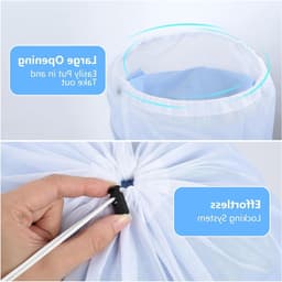 Waszakken voor de Wasmachine, 40 x 50 cm, Set van 2, Herbruikbare Fijne MESH Waszakken voor Kleding, Ondergoed en Delicate Was — thumbnail 4