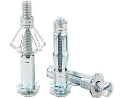 Holle Muurankers - Bevestigingen Ankers Pluggen - Gipsplaat Bevestigen - Roest Corrosieweerstand - M5x80 - Zilver