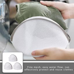 NTH products- Wasnet 3 Stuks - Beha-Wasnet voor Wasmachine - Waterdoorlatend Net - Polyester - Ademend - Bescherming Beha - Waszak — thumbnail 4