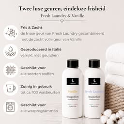Labryce Wasparfum - Fresh Laundry & Vanille - 2 x 250 ml - Duo Pakket — thumbnail 3