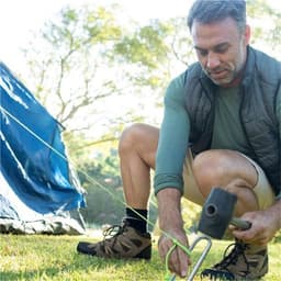Stevige Stalen Tentpinnen en Grondankers voor Tuin, Camping en Trampoline - Set van 3, 30 cm Lang — thumbnail 4