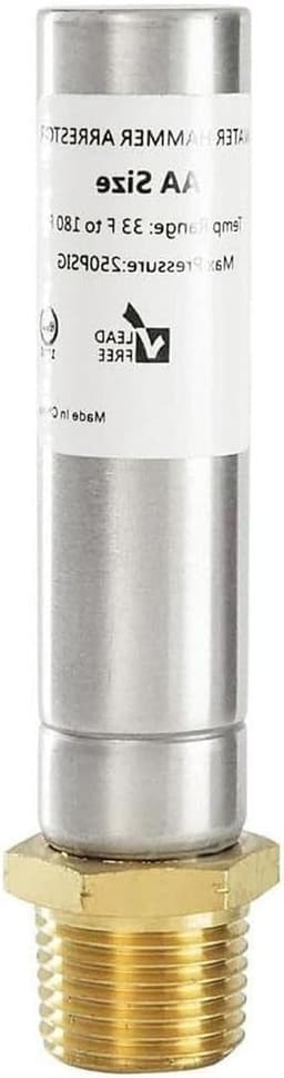 Waterhamer Demper - Slagdemper - Apparaat Bescherming - Roestvrij Staal - 1/2 Inch NPT - Zilver — thumbnail 1