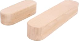 Kleermakersklappers Set - Naaigereedschap Hout - Naden Persen - Dubbele Groeven - 7 en 12 Inch - Houtkleur — thumbnail 5