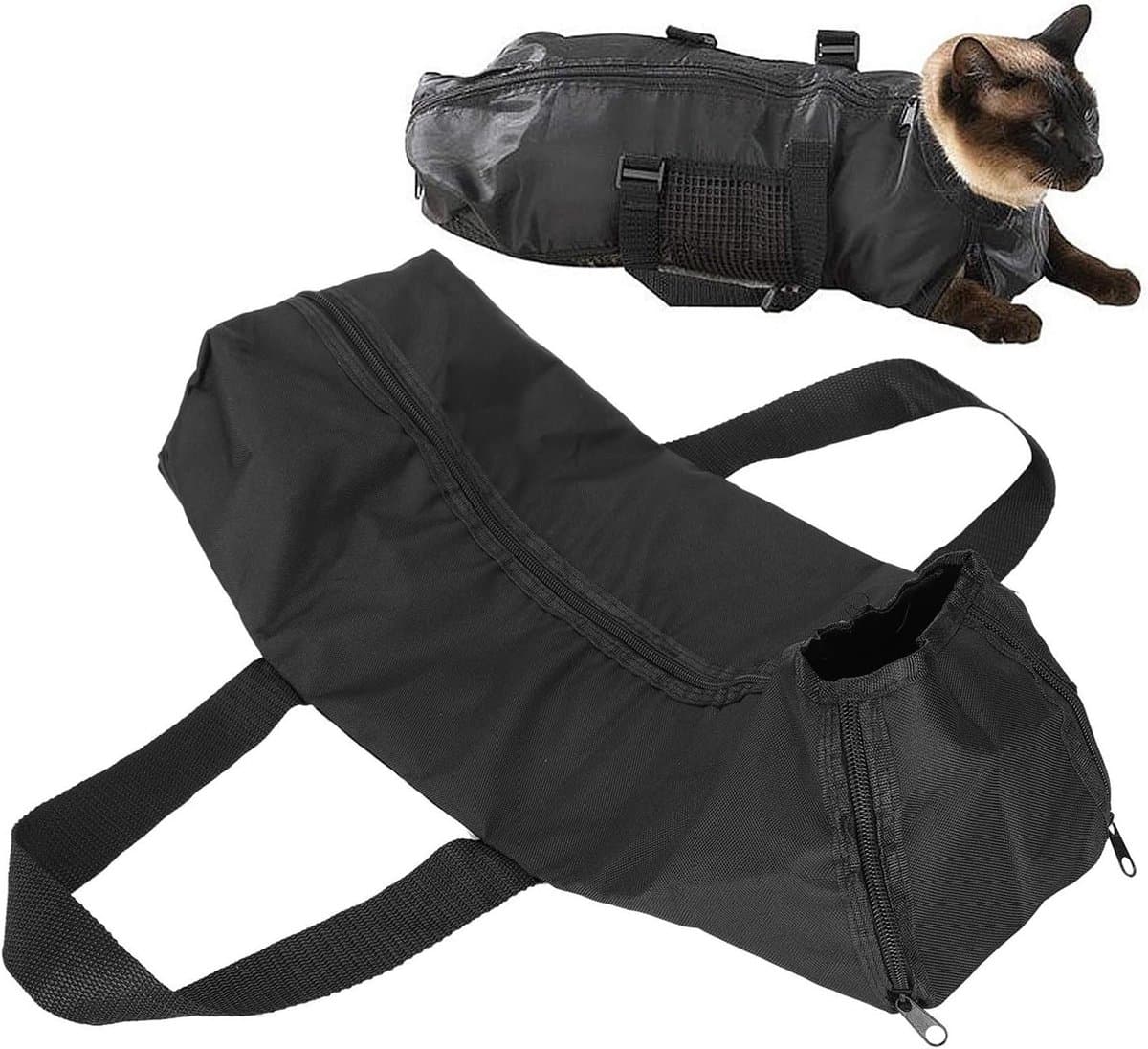 Kattenwaszak voor het trimmen van klauwen, veilig en comfortabel voor katten tijdens het baden en verzorgen — afbeelding 1