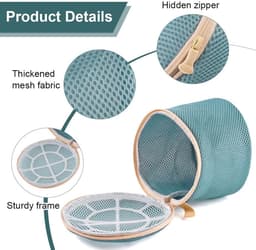 Fillet Linge Wasmachine Sous Vetement, 15 x 15 cm Lingezak Soutien-Gorge, Fillet de Soutien-Gorge, Herbruikbaar, voor Delicate artikelen, Onderkleding, Kousen, Delicate producten — thumbnail 4